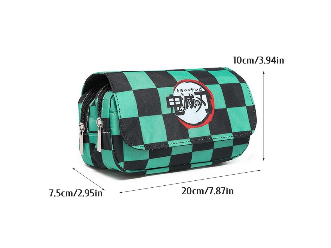Eoocoo Large Capacity Double Layer Canvas Pencil Case