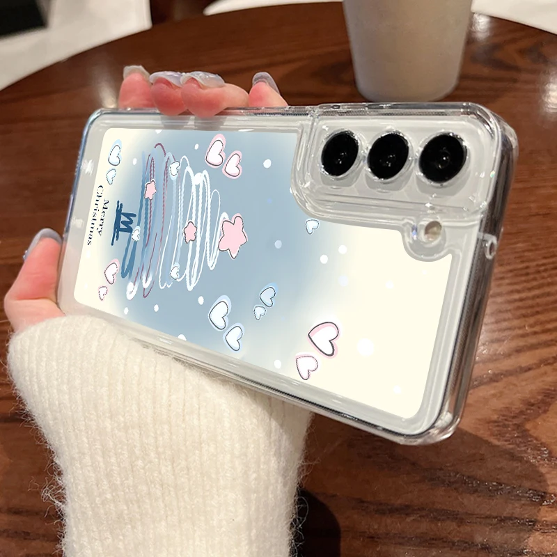 (a921) Capa De Celular Samsung Com Árvore De Natal Para Galaxy S24 Fe, Macia