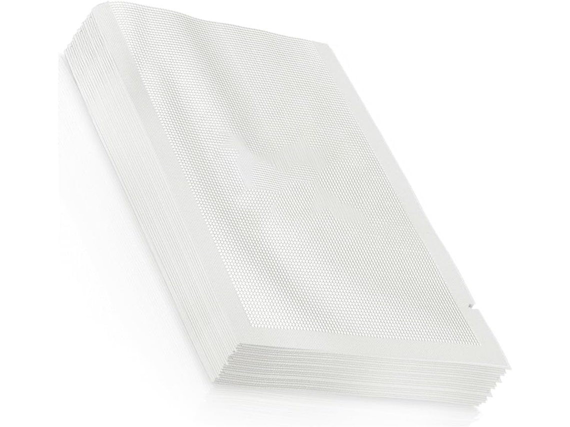 100 Unidades De Sacos Selagem A Vácuo 20x 30cm Com Furo Para Rasgar, Sacos Plásticos Planos E Transparentes, Sacos Para