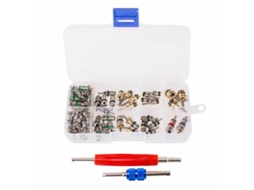 Kit De 102 Piezas Para Válvulas De A/c R134a/r12, Core Y Herramienta Extractora 1/4'' 5/16''