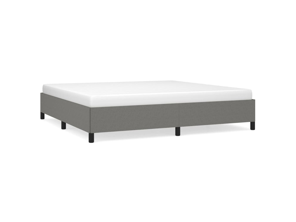Estrutura de Cama Tecido Cinzento Escuro MAISON EXCLUSIVE (200x200 cm)