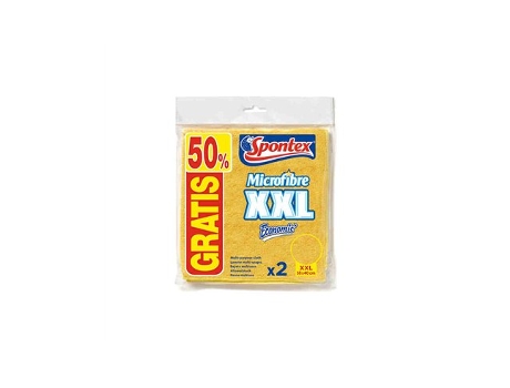 Conjunto De 2 Panos De Microfibra Xxl 38x40cm Spontex