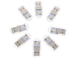 Conjunto De 8 Luzes Noturnas Usb Portáteis E Econômicas Para Quarto