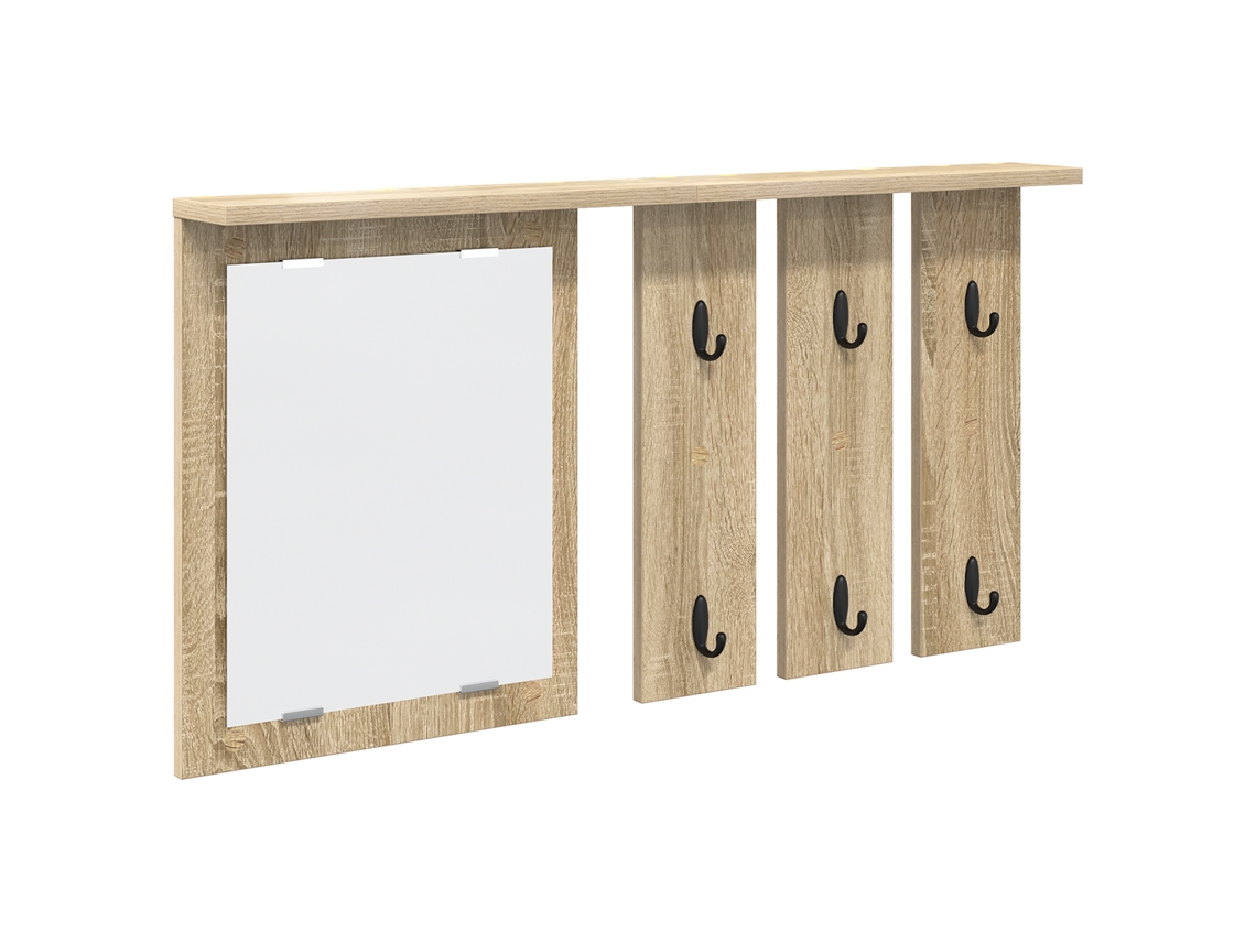 Conjunto 1 Suporte Para Casacos Vidaxl Bege Derivados De Madeira (85 X 10 X 45 Cm)