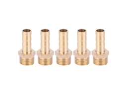 5 Peças Conector De Rosca Macho G1/4 De Latão Com Espiga Para Gás E Líquido 8mm