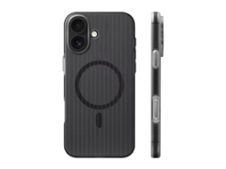 Capa Rvelon Corrugated Magsafe Para Iphone 17 - Preta