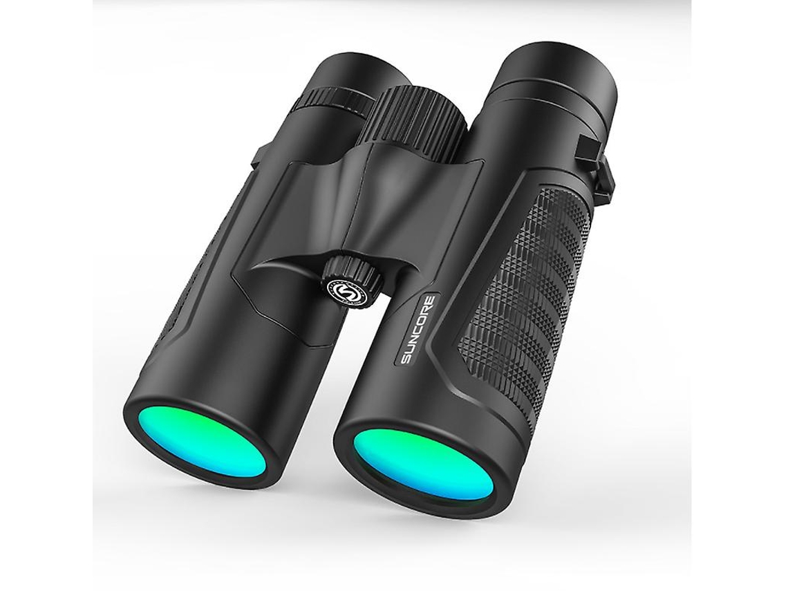 Binóculos 12x42 Bak4 Lente Colorida Hd Campo Visão Extra Amplo Clareza Excepcional Observação Pássaros Caminhadas Viagens Caça Esportes Preto Bestvite