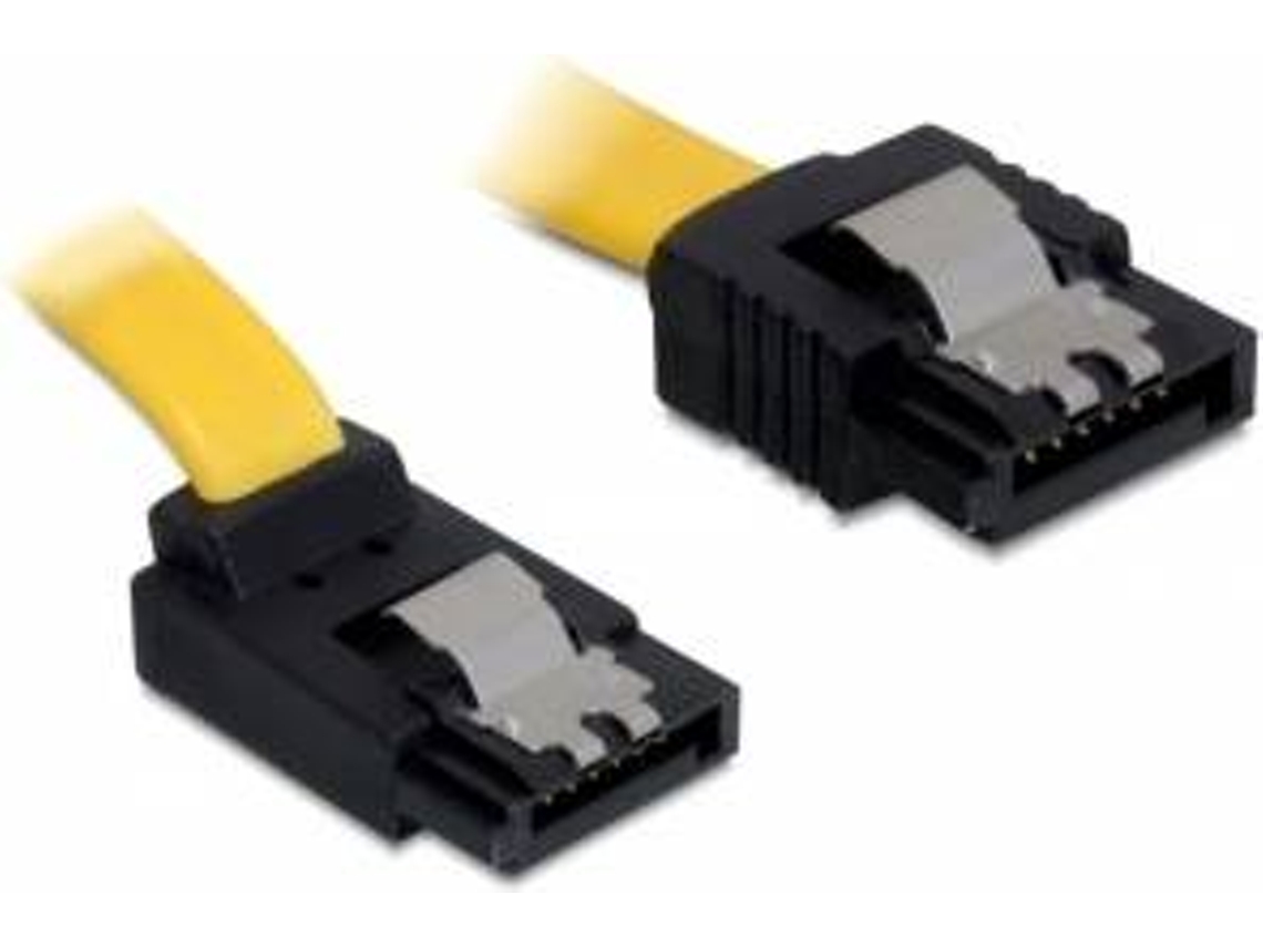 Cabo de Dados DELOCK (SATA - 20 cm - Amarelo)