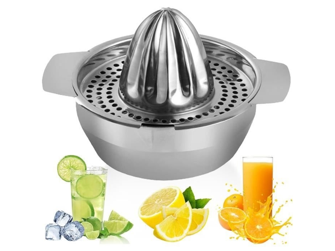 Espremedor De Limão Manual Em Aço Inoxidável, Espremedor Rotativo, Fácil De Limpar, Para Espremer Limões, Com Filtro