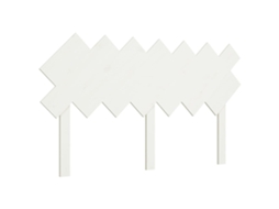 Cabeceira de Cama 141x3x80,5 Cm Pinho Maciço Branco MAISON EXCLUSIVE