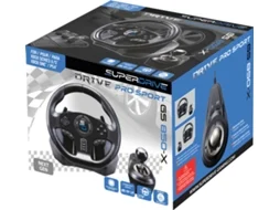 Volante + Pedais + Manete de Mudanças SUPERDRIVE GS 850-X (Multiplataforma - Preto)