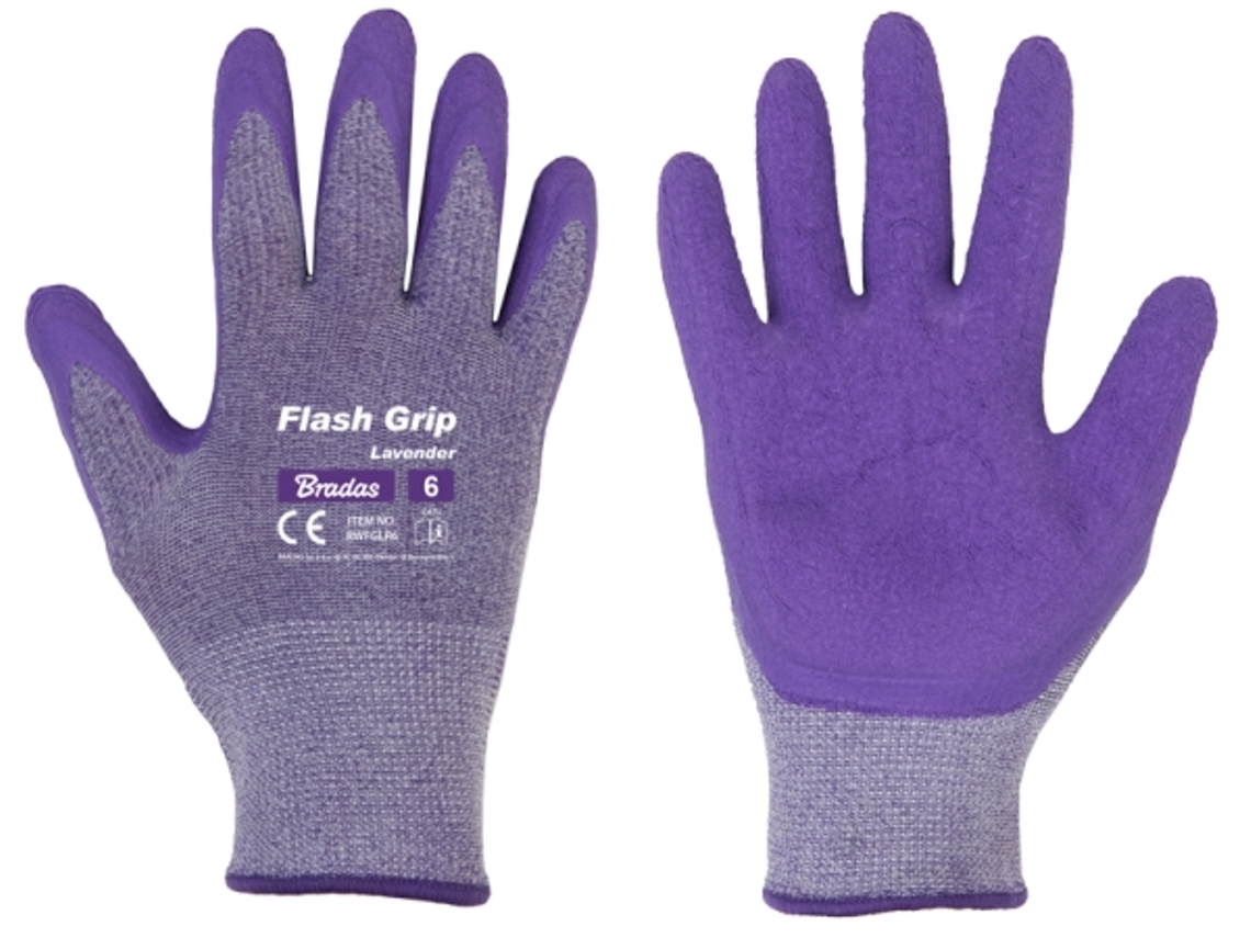 Conjunto De 24 Produtos. Luvas Flash Grip Lavender, Tamanho 7