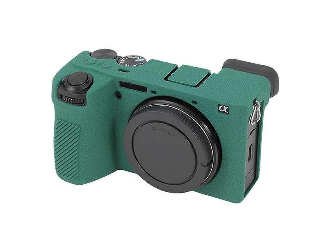Capa Protetora De Silicone Macio Com Textura De Lichia Para Sony Ilce-6700 / A6700