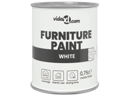 Conjunto 1 Tinta À Base De Água Vidaxl Branco (0,75 L)