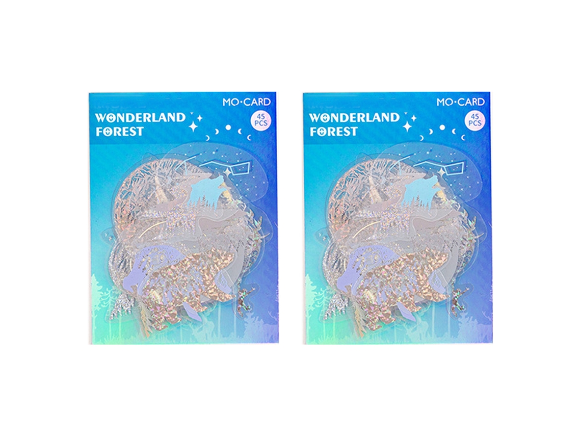 90 Pcs Autocolantes Holográficos Brilhantes e Transparentes para Scrapbook NEVEANCE