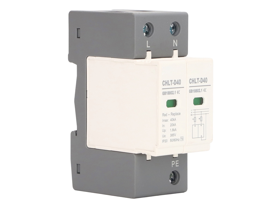 Dispositivo De Proteção Contra Surtos Ac Modular 2p 40ka 385v: Retardante Ao Fogo E Resposta Rápida