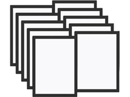 Lote De 10 Quadros Magnéticos A4 - Para Quadro De Informações Em Charnière Autocollant - Com 10 Fotos - Para