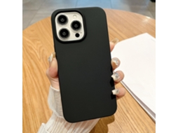 Capa Para Iphone 17 Pro Preta, Líquida, Com Ímã Embutido, Estilo Simples E Colorido.
