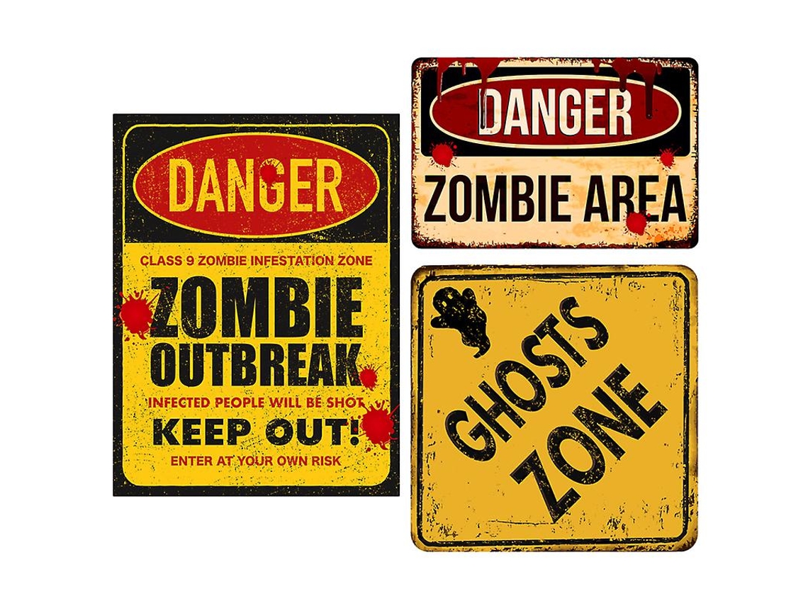 3 Peças de Papel de Parede de Halloween ALLINLESS