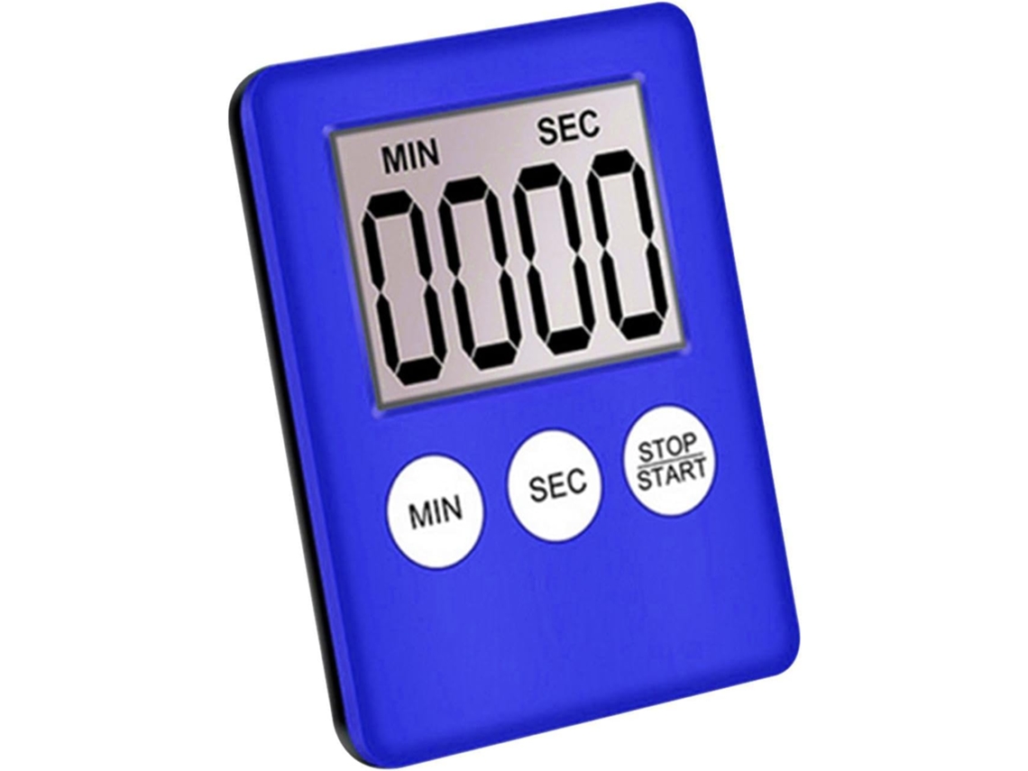 Temporizador De Cozinha Com Visor Led E Alarme, Funciona A Pilhas.