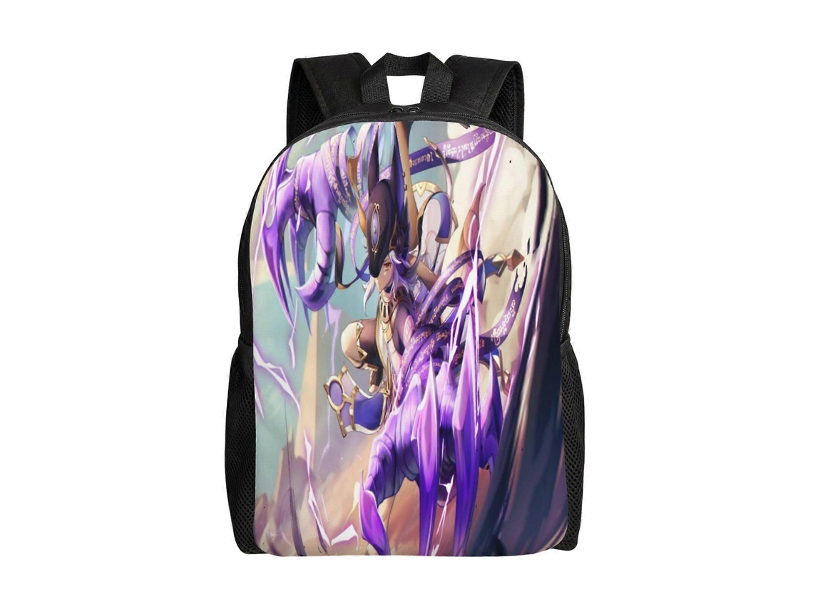 Mochila Estudantil F364 Genshin Impact, Durável E Leve, Com Alça De Ombro Impermeável E Respirável. Olysi Shop