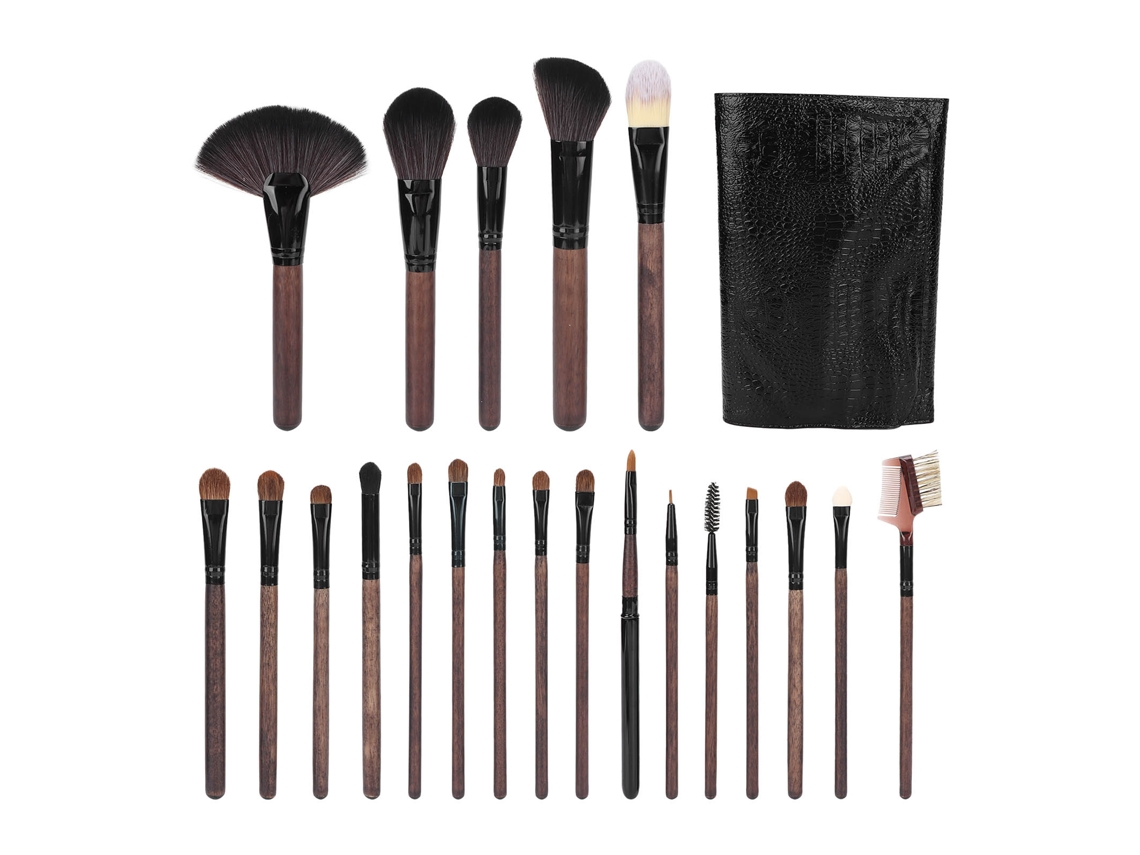 Set De 21 Pincéis De Maquiagem Com Bolsa De Armazenamento