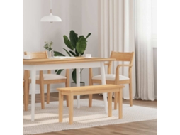 Vidaxl Banco 90 Cm Madeira Seringueira Maciça