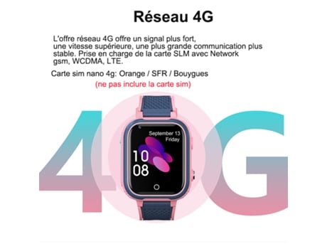 Smartwatch  Ecelen com Gps Wifi Sos À Prova D'Água Rosa