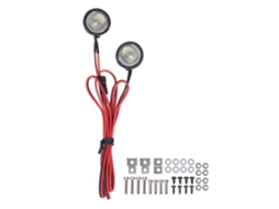 Faróis Dianteiros Led Para Carros Rc Axial Scx10 90046 Redcat, 2 Luzes Brancas Brilhantes Para Crawler 1:10