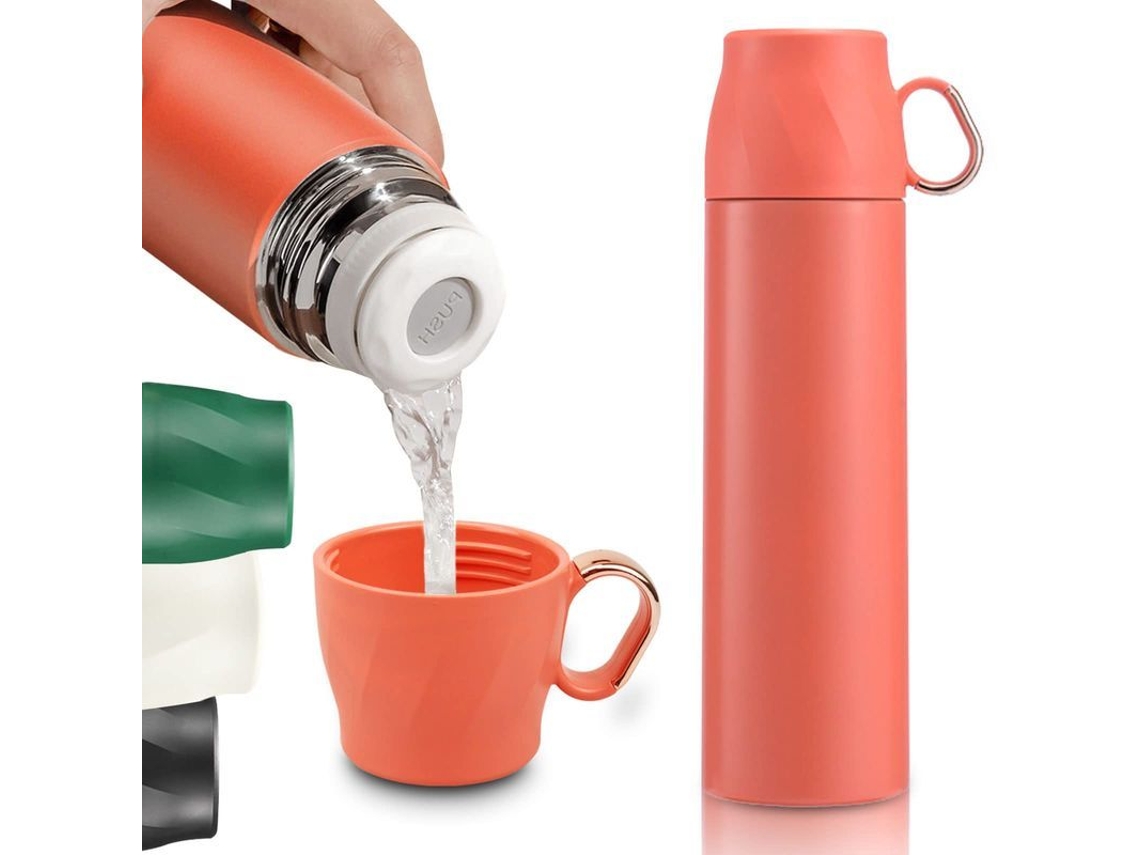 Garrafa Térmica Rebe de 500ml em Aço Inoxidável com Tampa