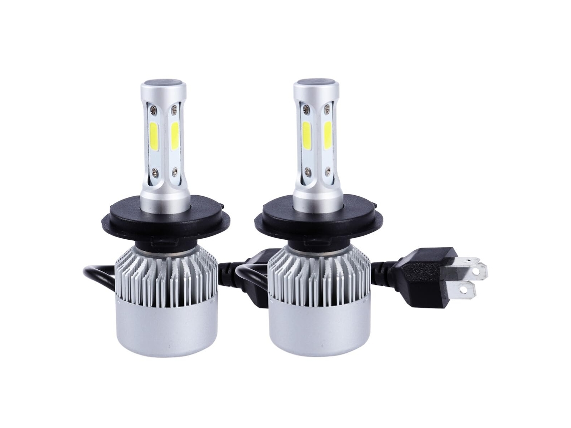 Conjunto De 2 Lâmpadas Led Cob Para Farol Com Ajuste De Luz Alta