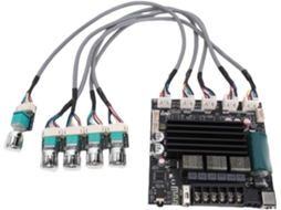 Placa Amplificadora Digital Bt 2. Canais de 100 W + 200 W com Dois Chips Tpa3221. SFUSHOS