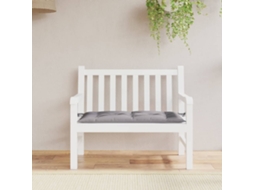 Vidaxl Almofadão P/ Banco De Jardim 110x50x7cm Tecido Oxford Cinza