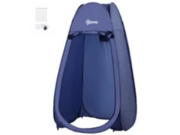 Ducha pop up com proteção UV, teto impermeável e alça para camping e praia 100x100x185cm azul turquesa BTFORUS