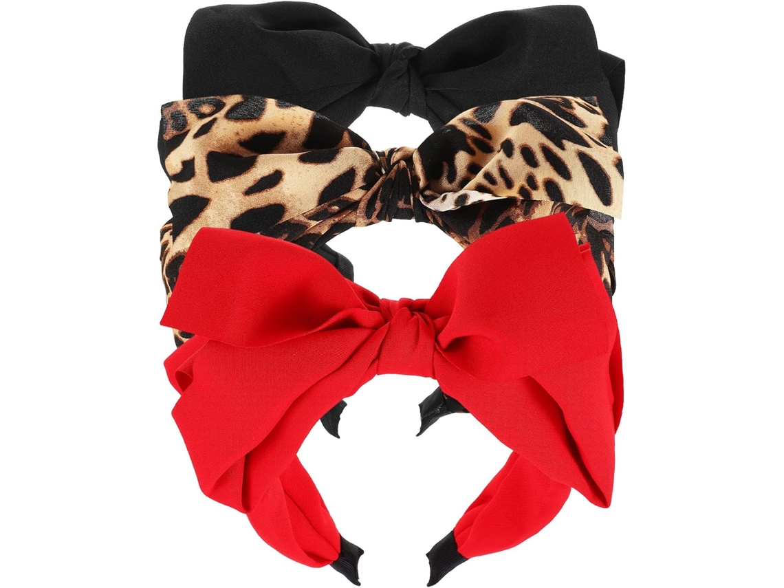 Conjunto De 3 Faixas De Cabelo Com Nó Para Mulheres E Meninas, Elásticas.