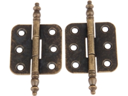Dobradiças Antigas Decorativas Em Bronze Para Caixas De Madeira, 70 X
