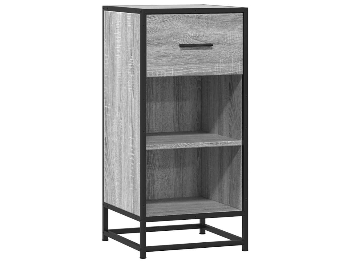 Aparador em Derivados de Madeira/metal Cinzento Sonoma MAISON EXCLUSIVE (35,5x35x76 cm)