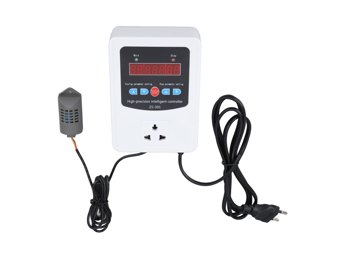 Controlador de Umidade Digital 1500w 220v Lcd Eu