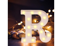 Letras Alfabéticas Led Com Luz Branca Quente Para Decoração De Casa, Festa, Bar, Casamento Ou Festival