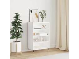 Vidaxl Armário Alto 57x35x90 Cm Derivados De Madeira Branco