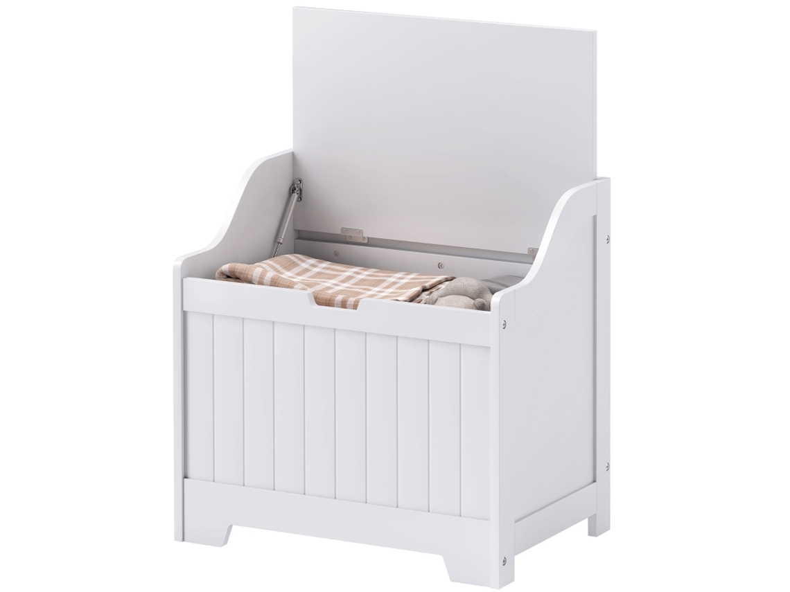 Baú Organizador Tampa Segurança Branco 60x38x56cm VELTRIX