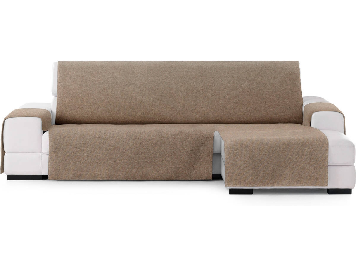 Capa de Chaise Longue Direita EYSA Prática Premium Valeria Tecido Elástico (240 x 80 x 220 cm - Poliéster e Algodão - Beige)