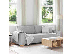 Vidaxl Sofá De 3 Lugares Cinza Nuvem 220x78x84 Cm Tecido