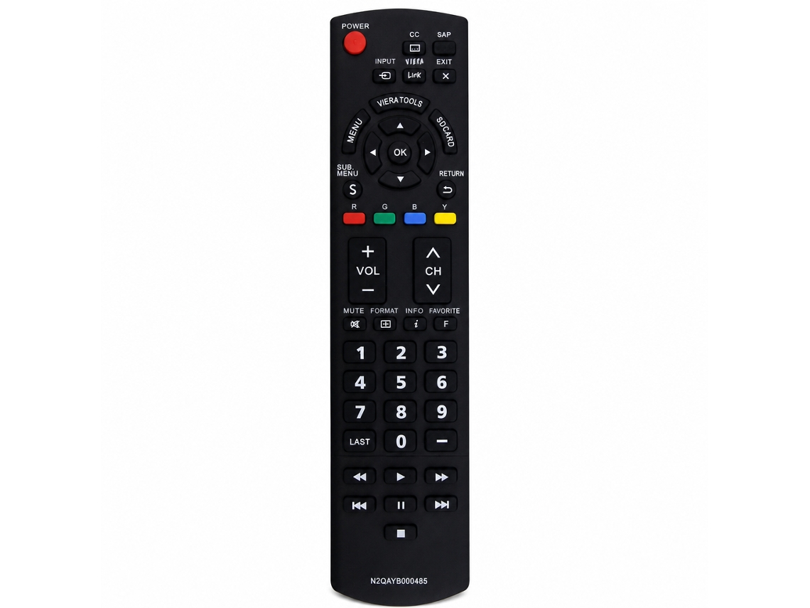 Comando À Distância Para Tv Compatível Com Panasonic N2qayb000485