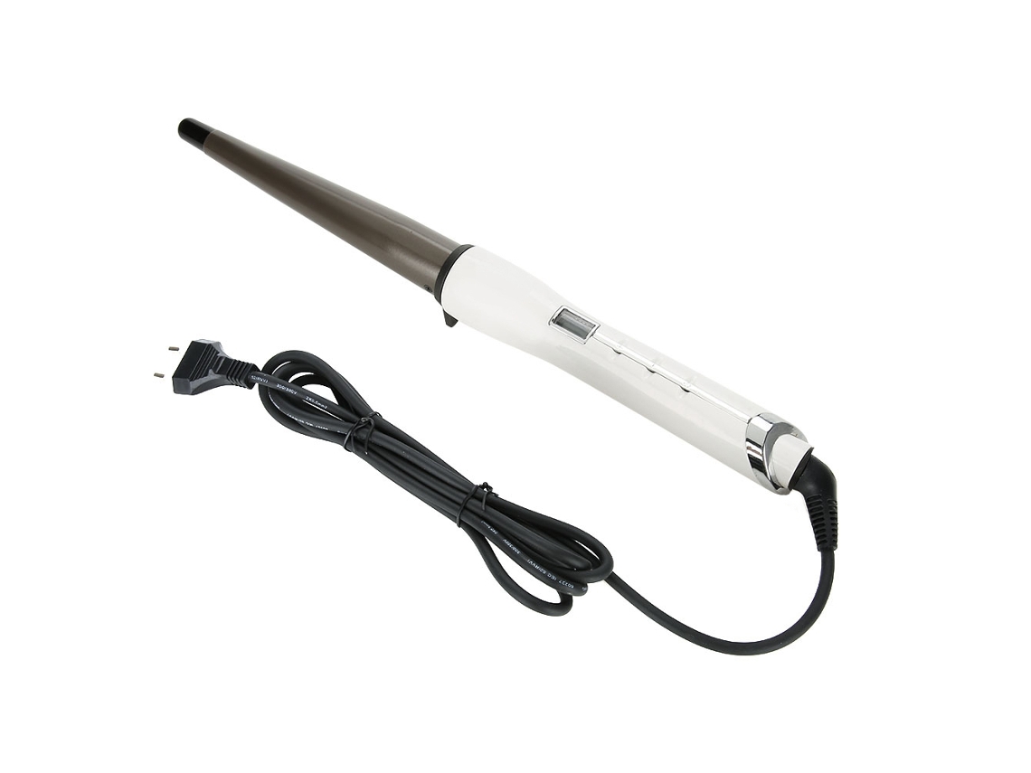 Ferrolho De Cabelo Cerâmico Com Lcd 25mm Branco - Aquecimento Rápido E Design Ergonômico