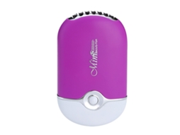 Ventilador Elétrico Para Secar Cílios Sem Lâmina Usb Recarregável Portátil Mini Roxo Com Extensão De Cílios