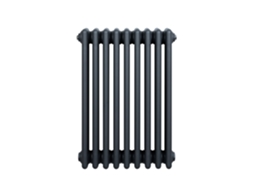 Radiador Horizontal 4 Colunas 600x425 Mm - Cinza Antracite, Aço Carbono 1.5 Mm, 523 W, Alta Eficiência, Fácil
