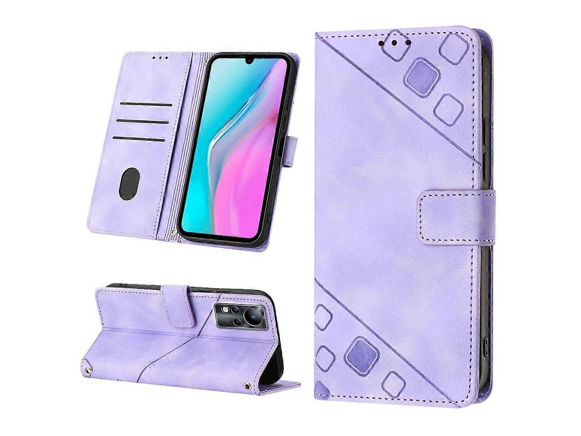 Capa De Celular Em Couro Texturizado Com Toque Aveludado Para Infinix Note 11