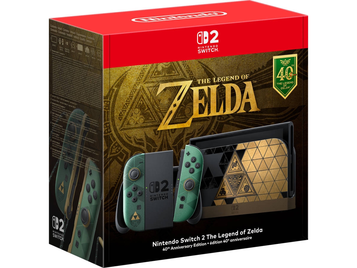 Pré-venda Consola Nintendo Switch 2 + Zelda 40 Aniversário