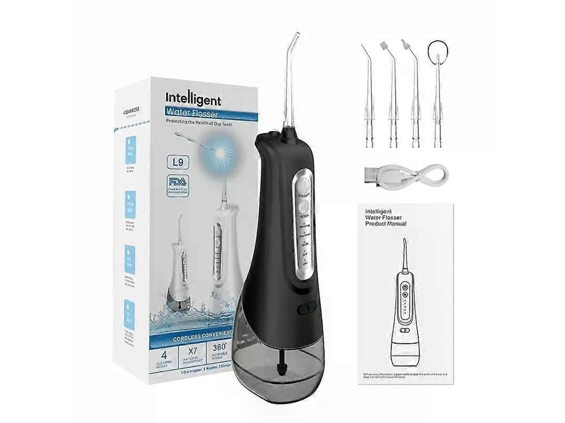 L9 Irrigador Oral Usb Recarregável Fio Dental Portátil Jato de Água 300ml Tanque de Água Limpador de Dentes À Prova D'água TAISHENGDA